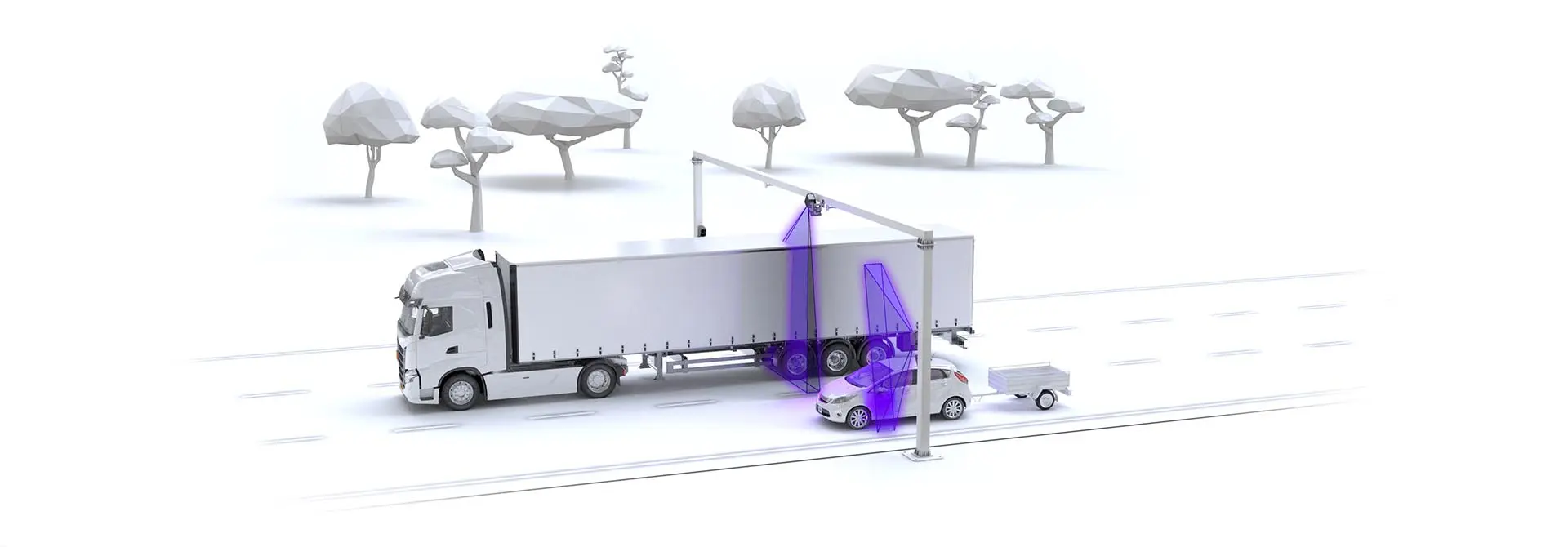 Sistema de clasificación vehicular con cámara cuenta ejes en pórtico Free Flow